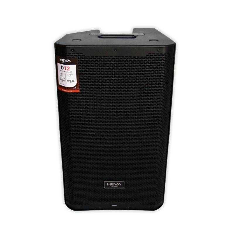 BAFLE ACTIVO HEVA PRO AUDIO 12 BLUETOOTH-3 CANALES-2 VIAS-124dB-500W RMS-DSP LCD DISPLAY-TWS LINK