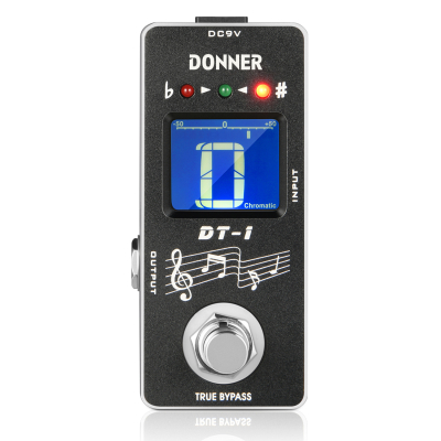 PEDAL DONNER DT1 AFINADOR CROMATICO TRUE BYPASS