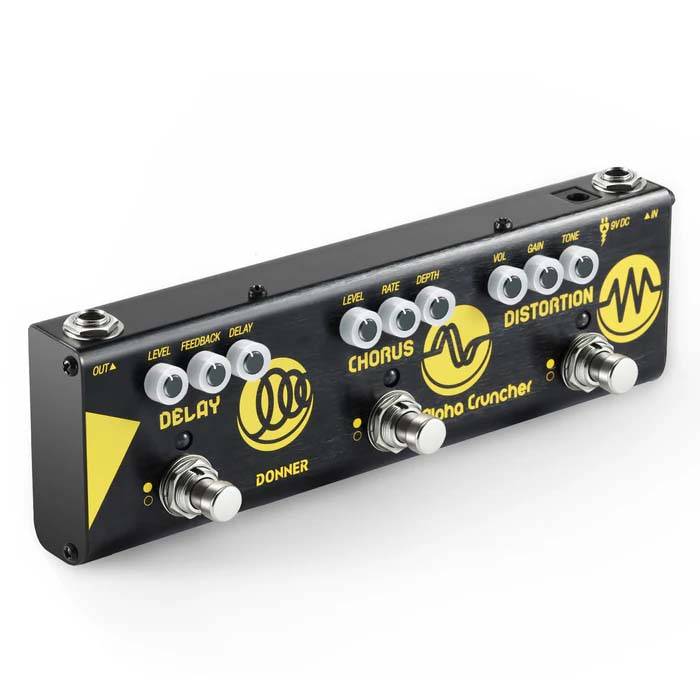 PEDAL MULTIEFECTO DONNER ALPHA CRUNCHER-DELAY CHORUS DISTORTION