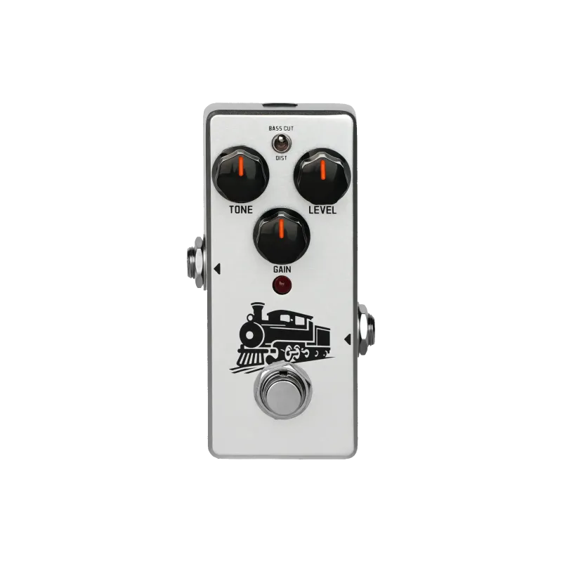 PEDAL DE EFECTO MINI SORAN CRAZYTRAIN DISTORTION PARA GUITARRA ESTILO ORANGEBOX-TRUE BYPASS