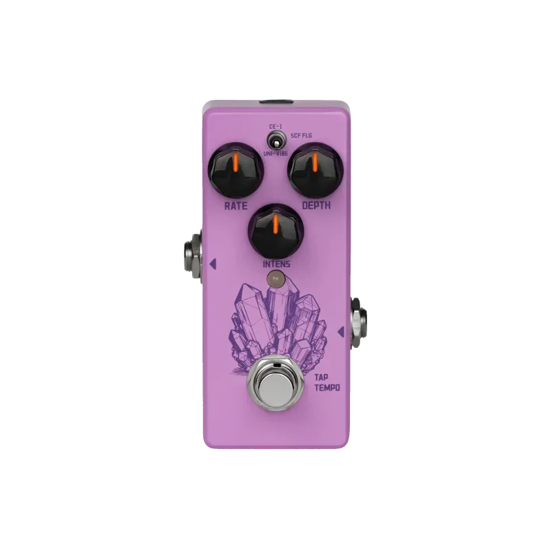 PEDAL DE EFECTO MINI SORAN CHROMAVIBE PARA GUITARRA 3 MODULACIONES CHORUS-FLANGER-UNIVIBE