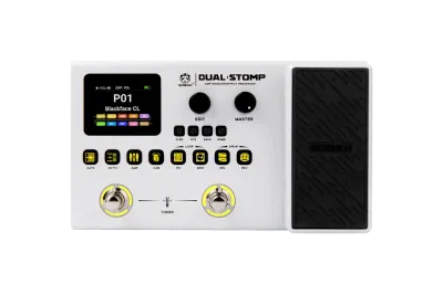 PEDALERA MULTIEFECTO SORAN DUAL STOMP GUIT/BAJO-PEDAL DE EXP-125 EFECTOS-99 PRESETS-AUTONOMIA DE 6HS