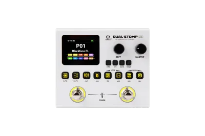 PEDALERA MULTIEFECTO SORAN DUAL STOMPLITE GUITARRA Y BAJO-125 EFECTOS-99 PRESETS-AUTONOMIA DE 6HS