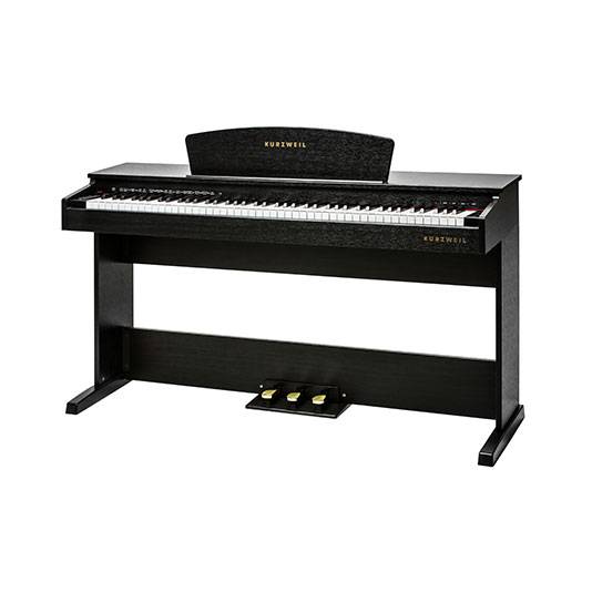 M70 PIANO KURZWEIL 88 NOTAS-16 DEMOS-64 VOCES POLIFONIA-USB-3 PEDALES-CON BANQUETA-COLOR MARRON