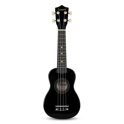 UKELELE LEONARD SOPRANO CON FUNDA - COLOR NEGRO
