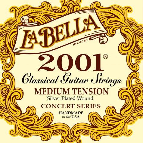 ENCORDADO LA BELLA 2001 PROFESIONAL DE GUITARRA CLASICA-TENSION NORMAL