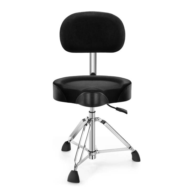 BANQUETA DE BATERIA DONNER DHT250 ASIENTO CON FORMA Y RESPALDO