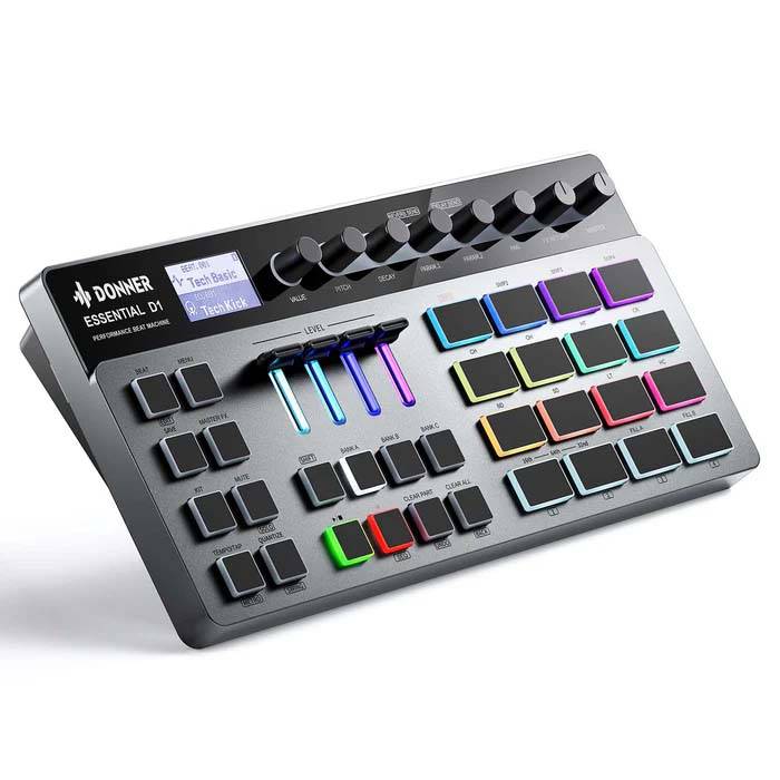 CAJA DE RITMOS DONNER D1 BEAT MACHINE 16 PADS-LCD-USBC