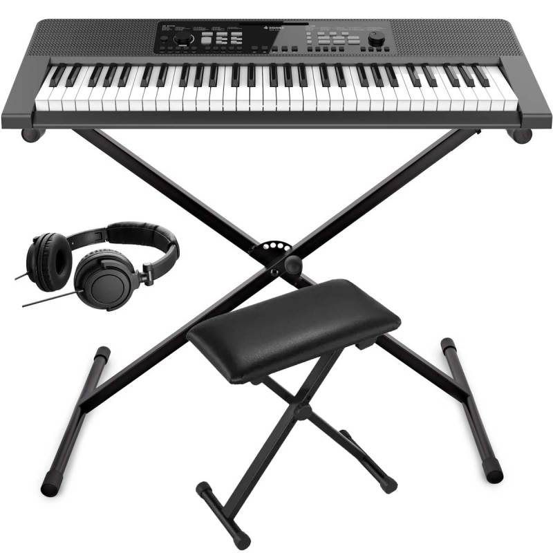 TECLADO DIGITAL DONNER DEK620 COMBO-61TECLAS SENSITIVO-ENTRADA PARA MIC-SOPORTE-BANQUETA-AURICULAR
