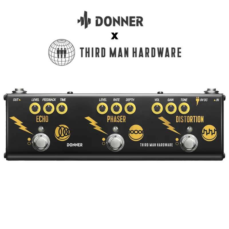 PEDAL MULTIEFECTOS DONNER X THIRD MAN HARDWARE-ECHO PHASER DISTORTION
