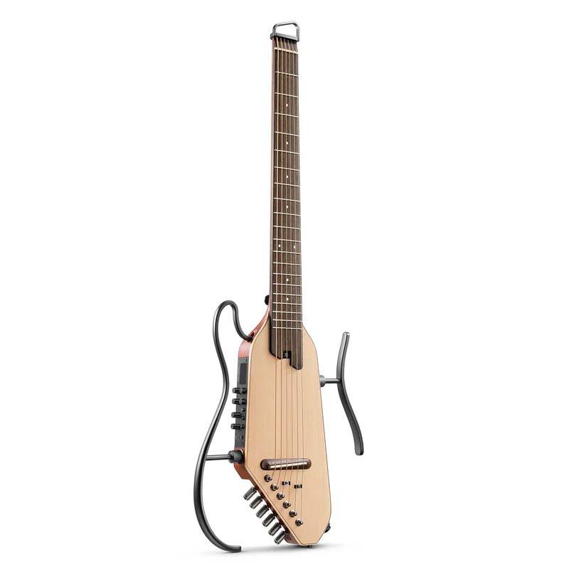 GUITARRA ELECTROACUSTICA DONNER HUSH IPRO DE VIAJE-CON EFECTOS-ACCESORIOS-COLOR NATURAL