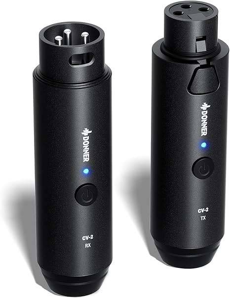 SISTEMA INALAMBRICO DONNER CV2-CONVERTI TU MICROFONO EN INALAMBRICO-AUTONOMIA DE 8HS