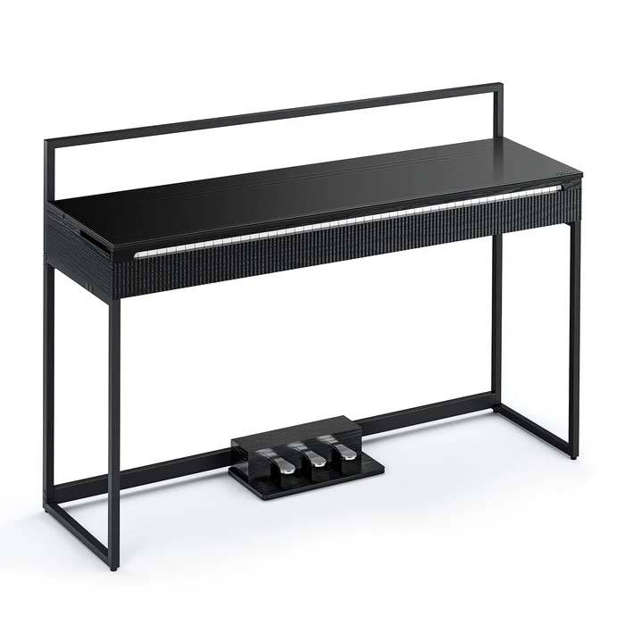 PIANO ELECTRICO DONNER OURA S300-SOPORTE-3 PEDALES-POLIFONIA 256-15 VOCES-15Wx2-BLUETOOTH-NEGRO