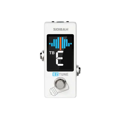 PEDAL DE EFECTO MINI SORAN EZ TUNER PARA GUITARRA Y BAJO AFINADOR CROMATICO CON TRUE BYPASS