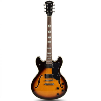 GUITARRA ELECTRICA LEONARD DE CAJA 335 - COLOR SUNBURST