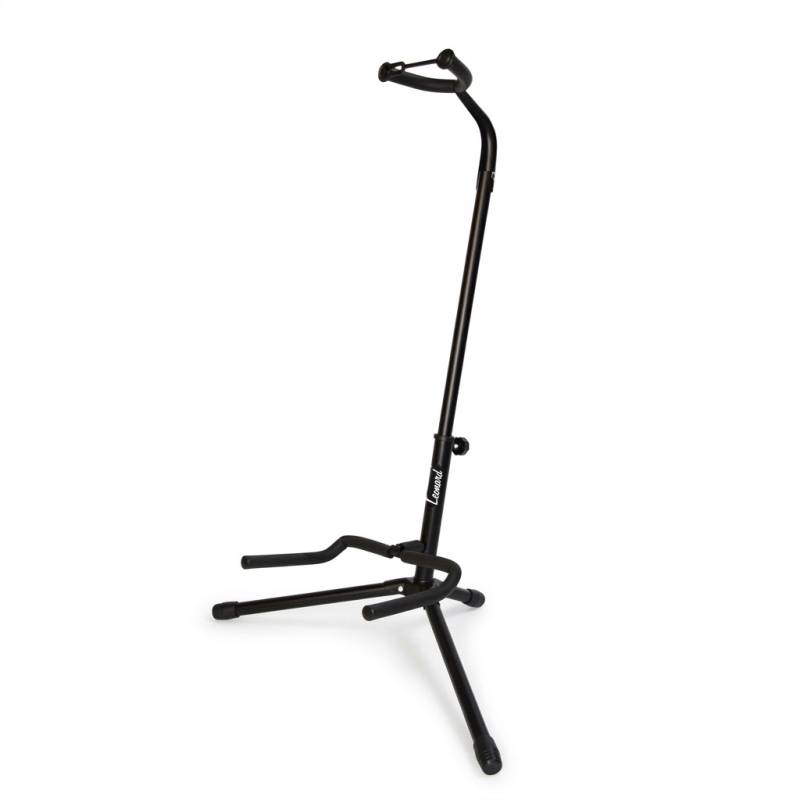 SOPORTE LEONARD PARA GUITARRA O BAJO DE PIE ALTO-COLOR NEGRO