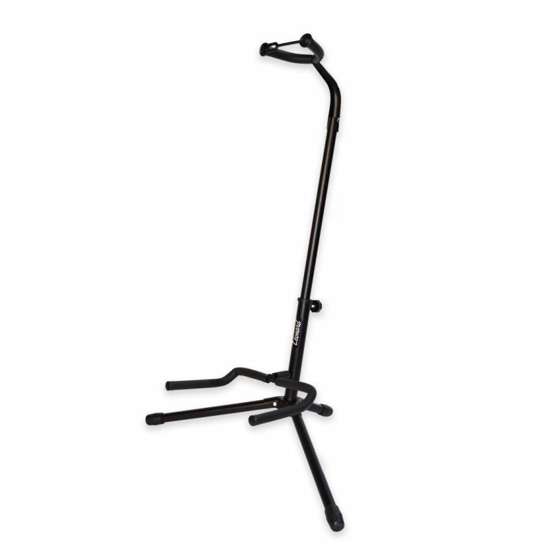 SOPORTE LEONARD PARA GUITARRA O BAJO DE PIE ALTO-COLOR NEGRO