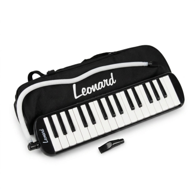 MELODICA LEONARD 32 NOTAS CON FUNDA-COLOR NEGRO
