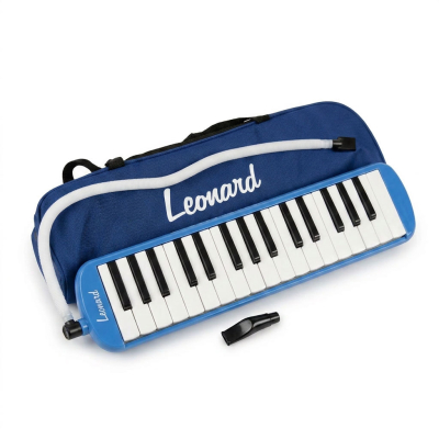 MELODICA LEONARD 32 NOTAS CON FUNDA-COLOR AZUL