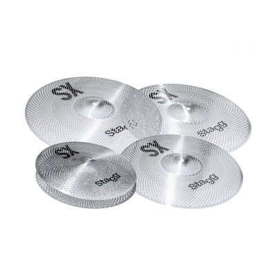 SET DE PLATILLOS STAGG SILENT SX INCLUYE HI HAT 14