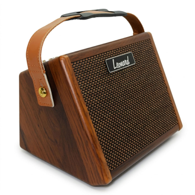 AMPLIFICADOR LEONARD PARA GUITARRA Y VOZ-15WATTS-DOS CANALES-BATERIA RECARGABLE-REVERB-BLUETOOTH