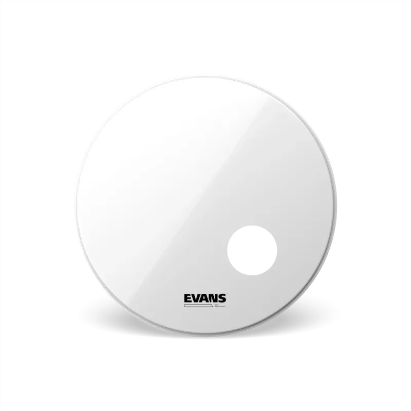 PARCHE EVANS 22 EQ3 SMOOTH RESONADOR BLANCO CAPA SIMPLE 7.5MM CON AGUJERO