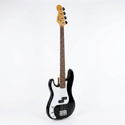BAJO LEONARD PRECISION PARA ZURDO-1 MICROFONO PB-COLOR NEGRO