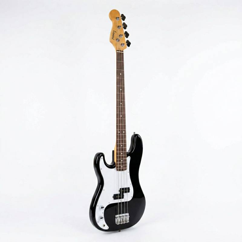 BAJO LEONARD PRECISION PARA ZURDO-1 MICROFONO PB-COLOR NEGRO