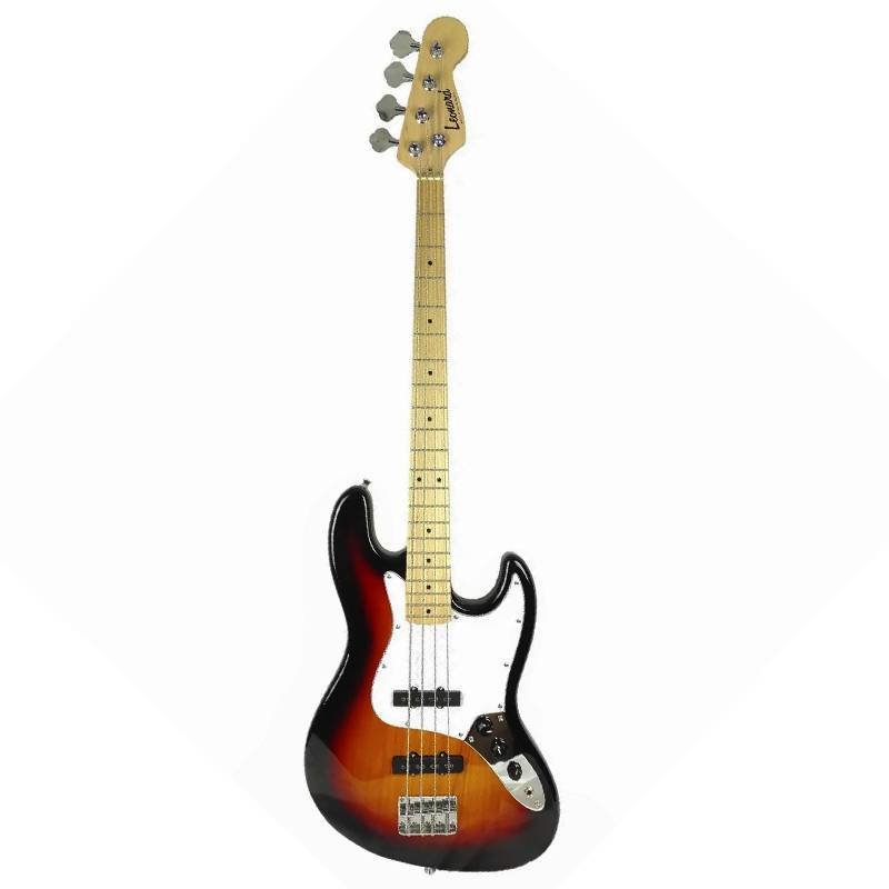 BAJO LEONARD JAZZ BASS-COLOR SUNBURST PICKGUARD NACARADO