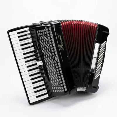 ACORDEON ROSSETTI 80 BAJOS-37 TECLAS-7 REGISTROS-COLOR NEGRO