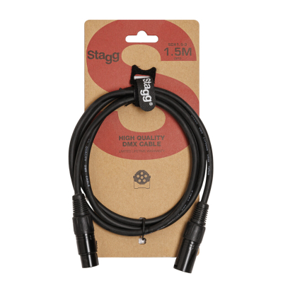 CABLE STAGG DMX XLR XLR 1.5mts 3P
