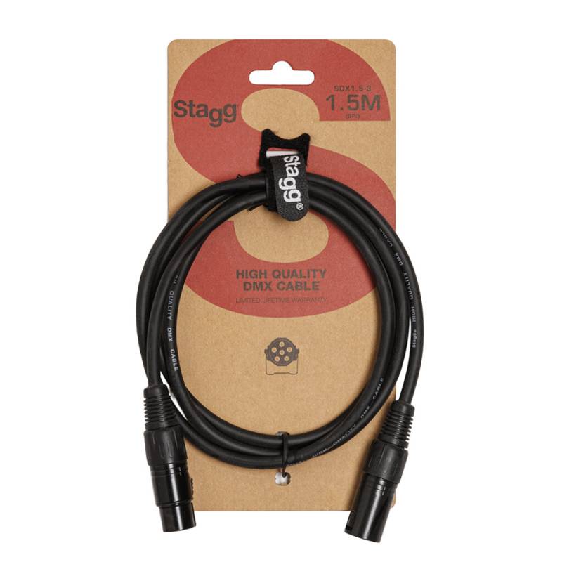 CABLE STAGG DMX XLR XLR 1.5mts 3P