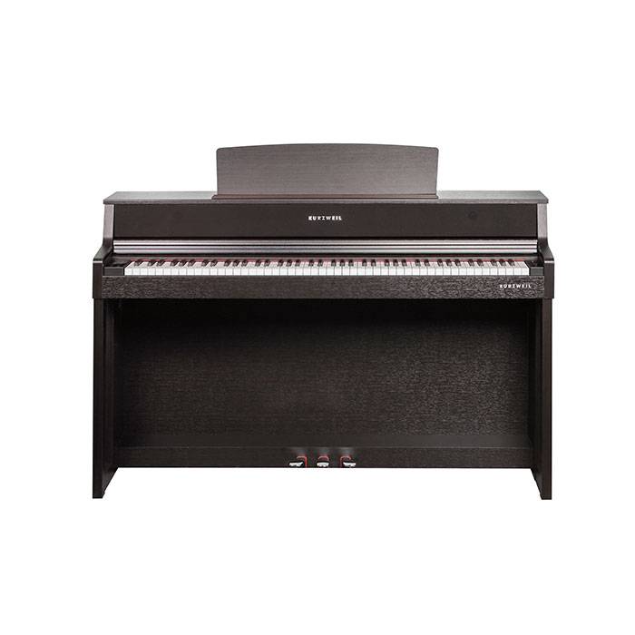 PIANO ELECTRICO KURZWEIL-256 VOCES POLIFONIA-50 SONIDOS-BLUETOOTH-USB-BANQUETA-SISTEMA DE SONIDO INTEGRADO 70W 4 PARLANTES-COLOR MARRON