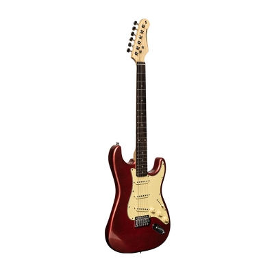 GUITARRA ELECTRICA STAGG STRATOCASTER-COLOR CANDY APPLE RED
