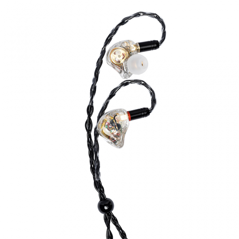 AURICULARES IN EARS STAGG ALTA RESOLUCION 3 DRIVERS TRANSPARENTES-INC ESTUCHE Y ACCESORIOS