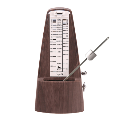 METRONOMO CHERUB MECANICO CON CAMPANA COLOR WALNUT-DIVISION DE COMPASES