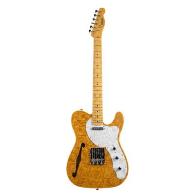GUITARRA ELECTRICA LEONARD TELECASTER SEMI HOLLOW MADERA ASH-DIAPASON DE MAPLE-COLOR YELLOWWISH