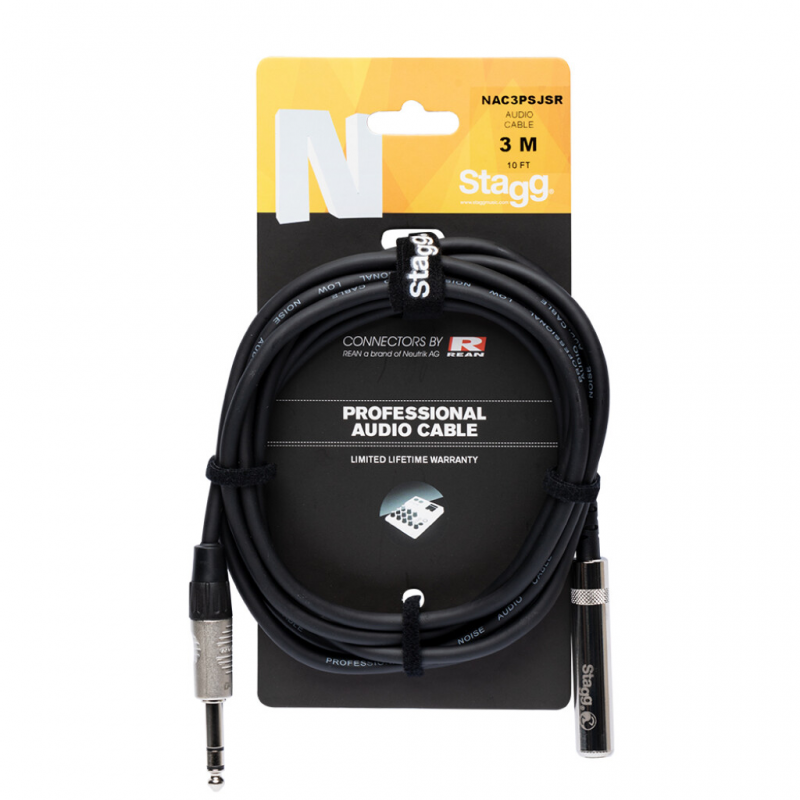 CABLE STAGG PLUG STEREO-PROLONGADOR PLUG 3 mts