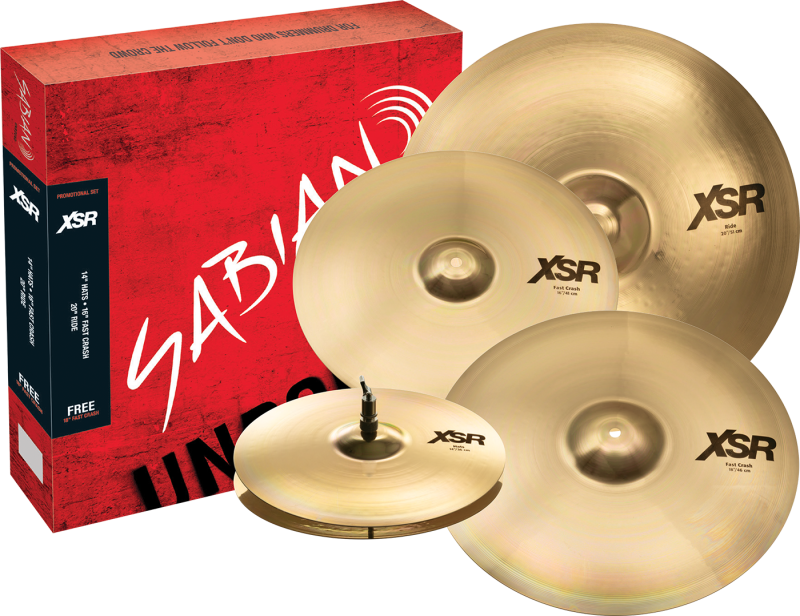 SET SABIAN XSR INCLUYE HIHAT 14 XSR1402B-CRASHES 16 XSR1607B Y 18 XSR1807B-RIDE 20 XSR2012B