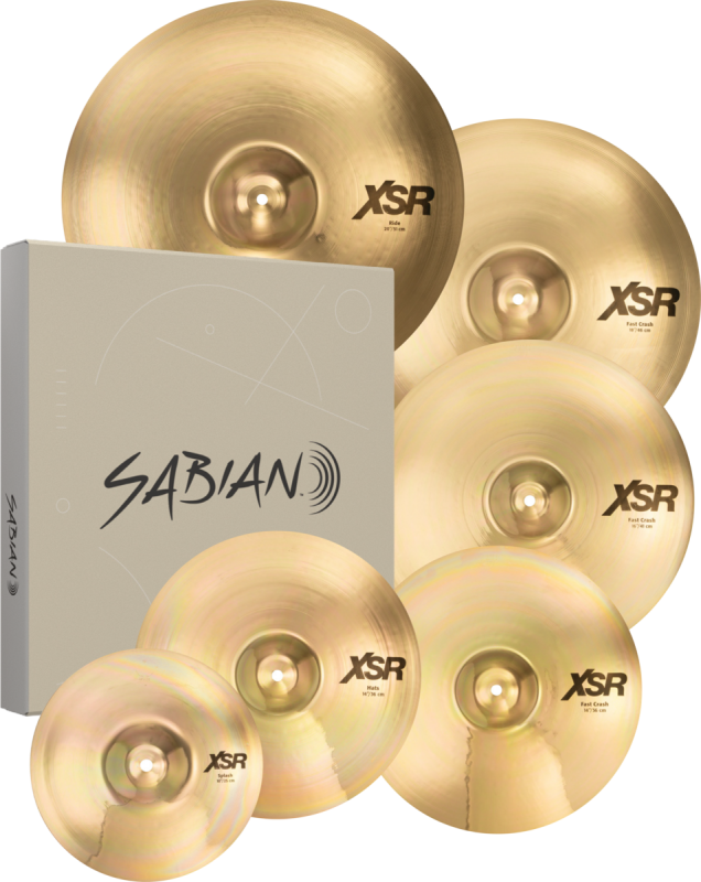 SET SABIAN XSR SUPER SET INCLUYE SPLASH 10-HIHAT 14-CRASHES 14 16 18-RIDE 20