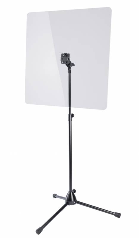 PANTALLA PROTECTORA ACRILICA TRANSPARENTE 60x60 K&M CON SOPORTE-COLOR NEGRO-ORIGEN ALEMANIA