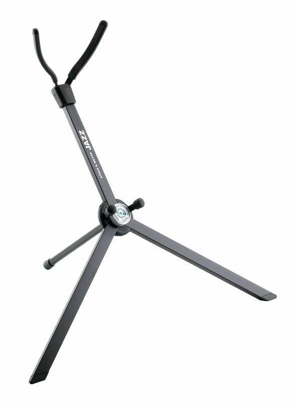SOPORTE K&M PARA SAXO TENOR JAZZ PLEGABLE-INCLUYE FUNDA PARA TRANSPORTAR EN LA CAMPANA