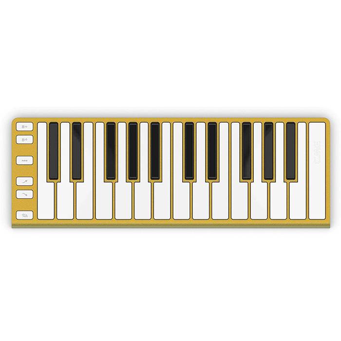 CONTROLADOR MIDI XKEY 25 NOTAS-ULTRA LIVIANO-128 NIVELES DE SENSIBILIDAD-OCTAVADOR-CABLE USB-DORADO