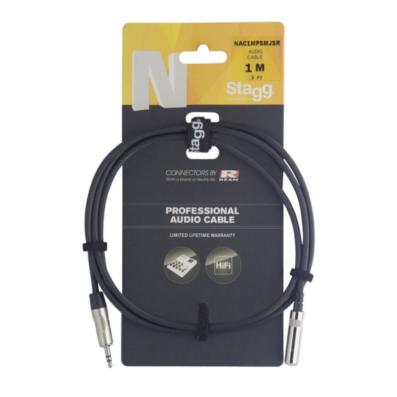 CABLE STAGG MINIPLUG STEREO-PROLONGADOR MINIPLUG 3 mts