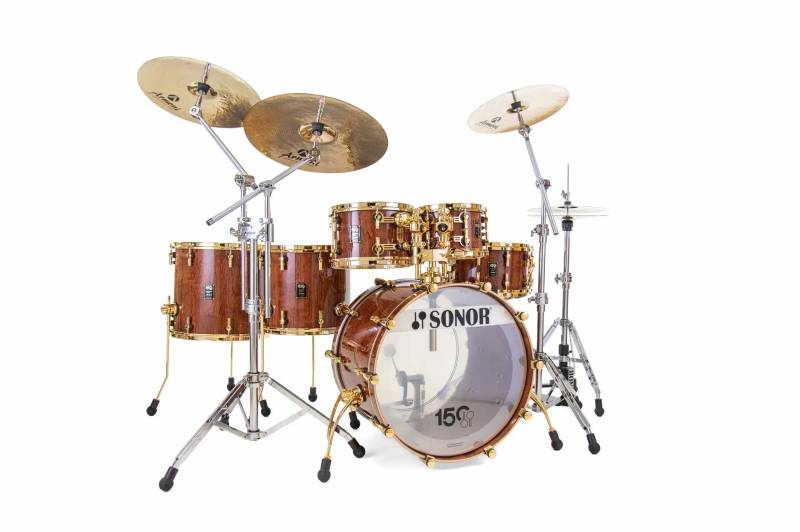 BATERIA SONOR 150th SIGNATURE SHELL 22x1610x712x814x13 16X15 14x08 COLOR BROWN FADE