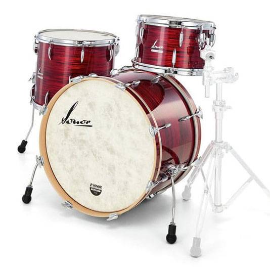 BATERIA SONOR VINTAGE BOMBO CIEGO 22x14-13x8-16x14-MADERA BEECH-COLOR VINTAGE RED OYSTER