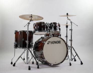BATERIA SONOR AQ2 STAGE MAPLE-22x17.5-10x7-12x8-16x15-RED.MADERA 14x6-COLOR BROWN FADE