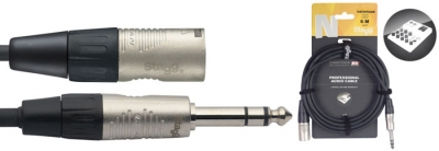 CABLE STAGG CANON MACHO-PLUG STEREO 6mts