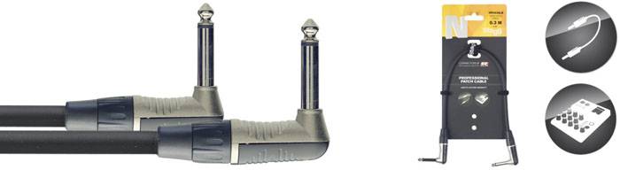 CABLE STAGG PRO INTERPEDAL PLUG ANGULAR-PLUG ANGULAR 0.30mts
